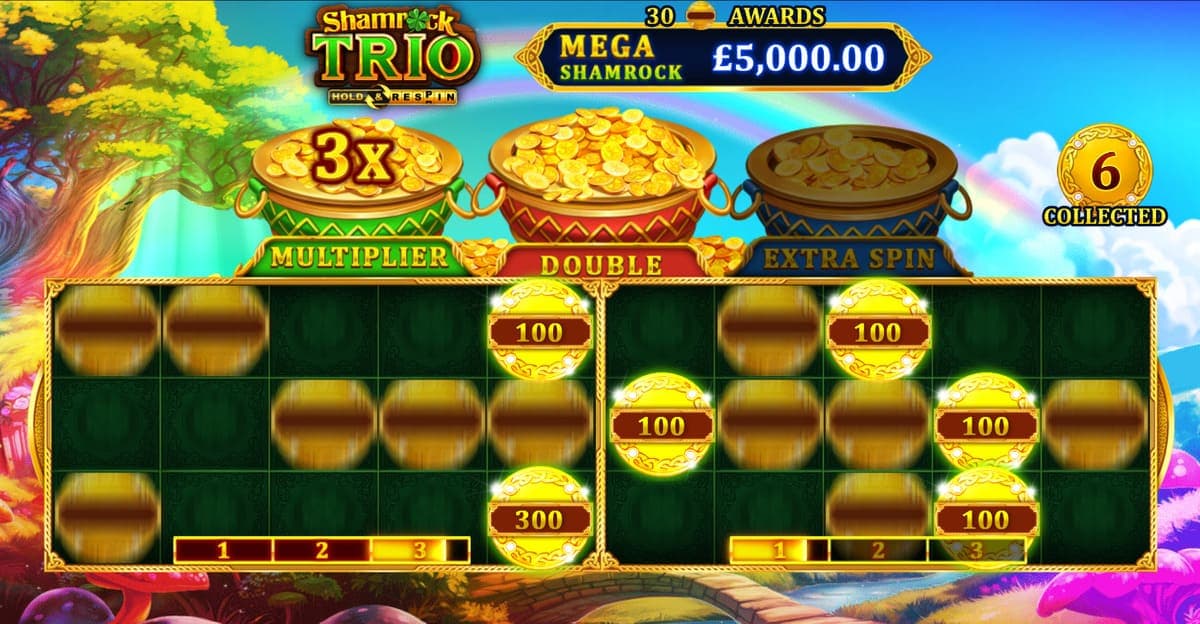 Combinaisons de bonus - Shamrock Trio - Hold & Respin