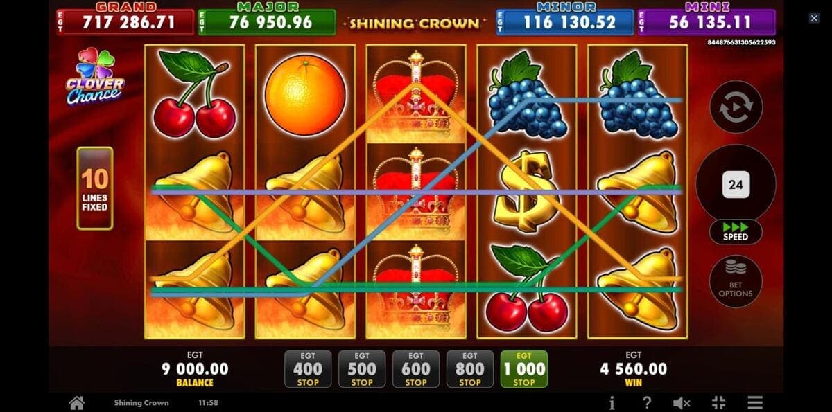 Clover Chance Shining Crown Jeu