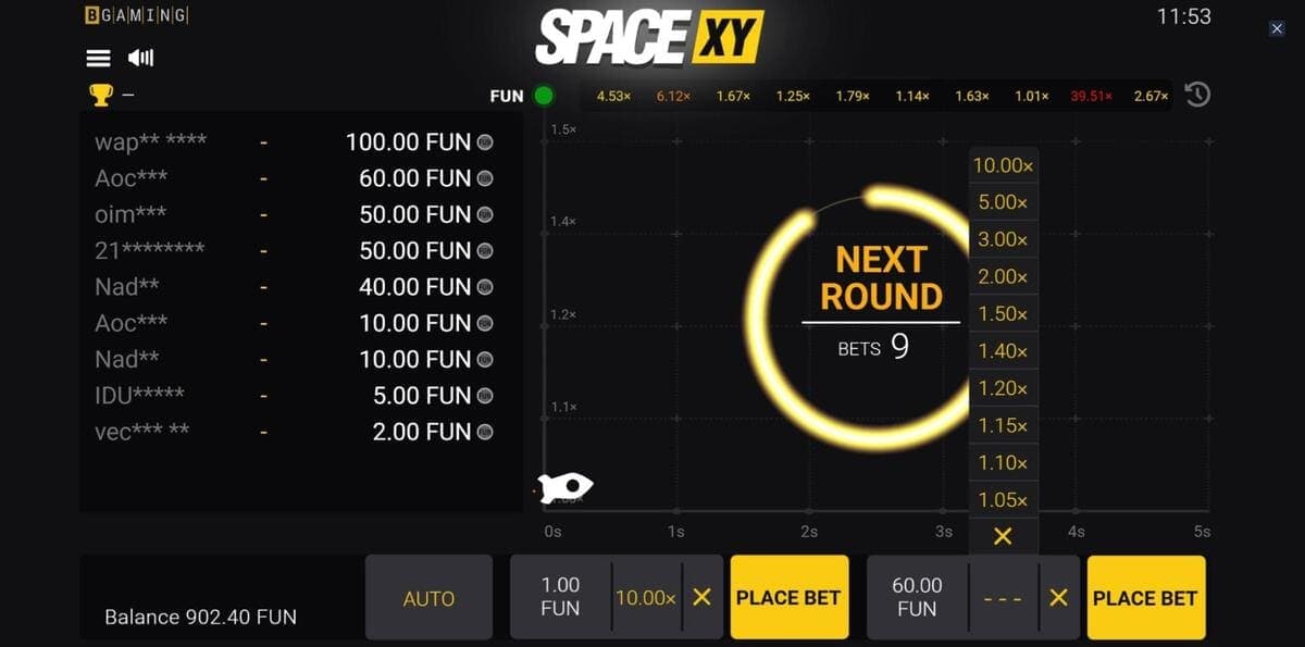 Mises Space XY Jeu