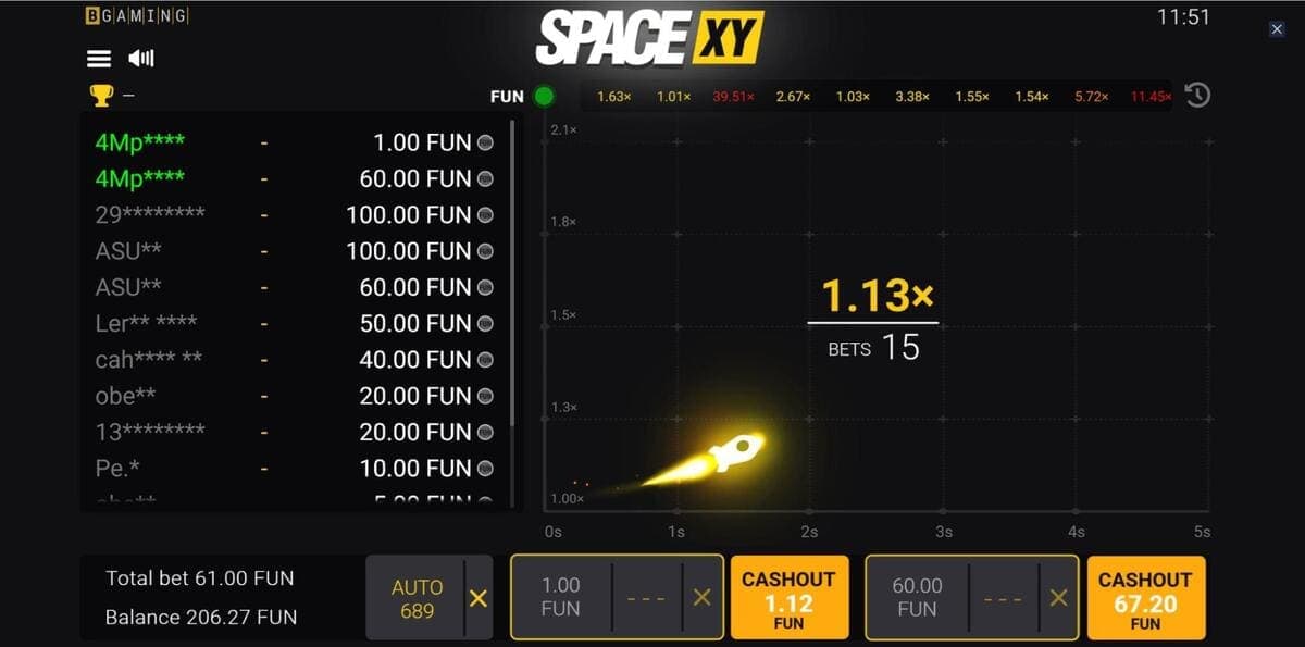 RTP Space XY Jeu