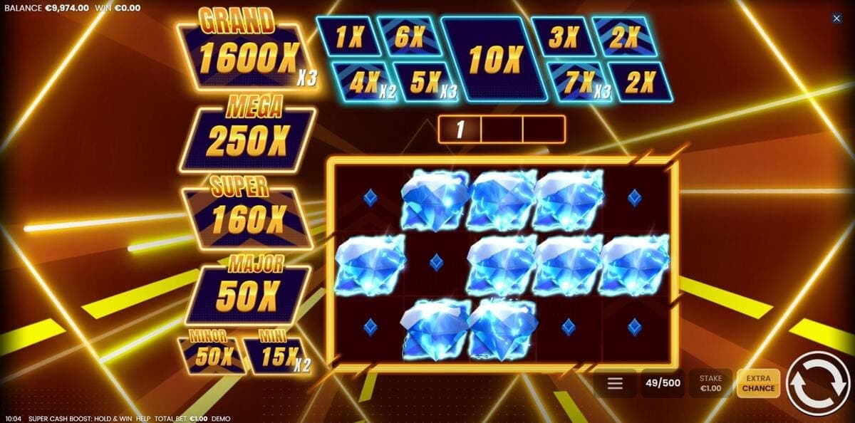 Grand jackpot Super Cash Boost Hold and Win Jeu