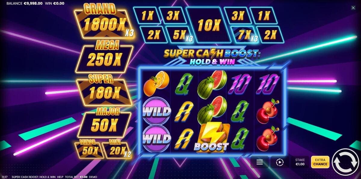 Presentation Super Cash Boost Hold and Win Jeu