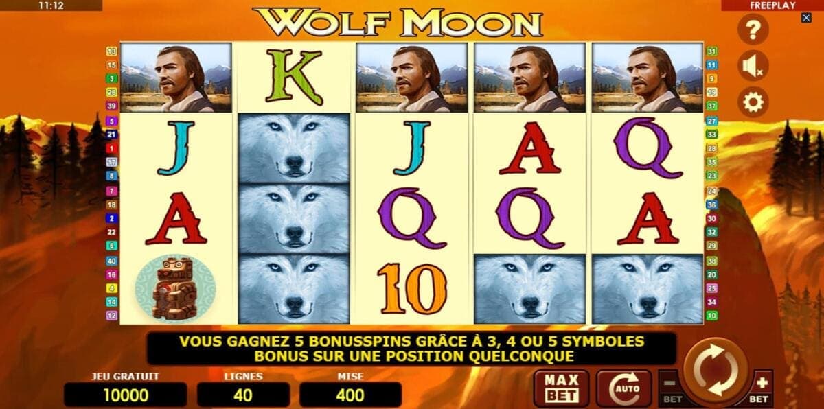 Bonus Wolf Moon Jeu