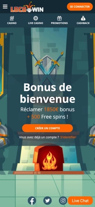 LocoWin Casino application LocoWin Casino application