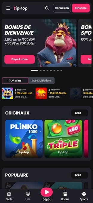 Tip Top Bet Casino Application Tip Top Bet Casino Application