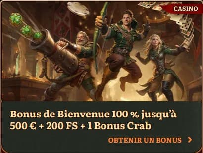 Bonus bienvenue WildRobin Casino