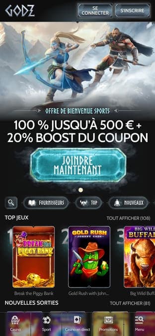 Godz casino application Godz casino application