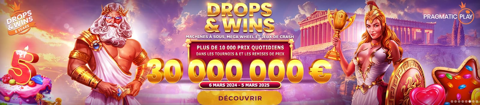 Drop & Wins Magical Spin casino