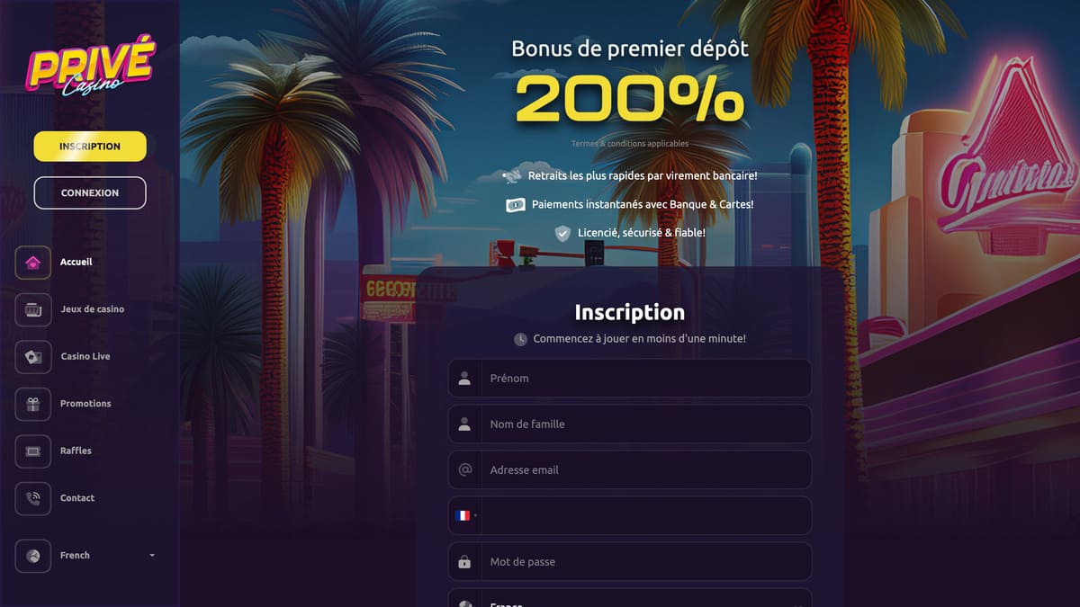 Excellence et prestige pour nos clients VIP dans notre Casino Privé avec VIP programme